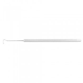 Helveston Muscle Hook Fig. 1 Stainless Steel, 13 cm - 5" Tip Length 8 mm
